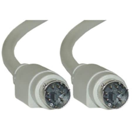 Cable Wholesale PS-2 Cable Keyboard Mouse PS-2MiniDin6 Male 6 Conductor Straight 6 foot 10M2-01106